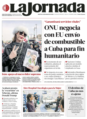 Cover of La Jornada