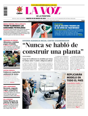 Cover of La Voz de la Frontera