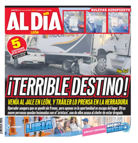 Cover of Periodico Al Dia (Leon)