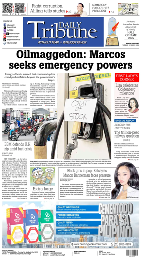 Cover of Daily Tribune (Philippines)