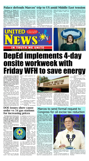 Cover of United News - English Edition