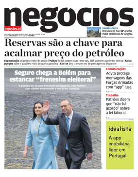Cover of Jornal de Negocios