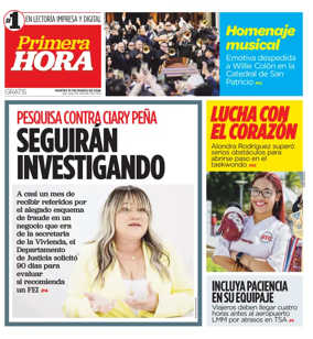 Cover of Primera Hora