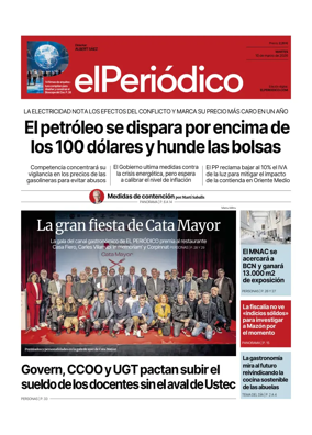 Cover of El Periodico - Castellano