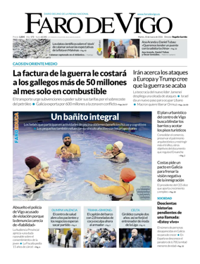 Cover of Faro de Vigo