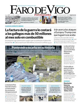 Cover of Faro de Vigo (Pontevedra)