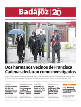 Cover of La Cronica de Badajoz BE