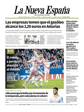Cover of La Nueva Espana (Occidente)