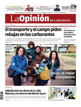 Cover of La Opinion de Murcia (Cartagena)