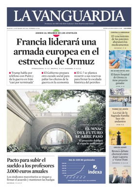 Cover of La Vanguardia