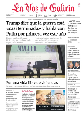 Cover of La Voz de Galicia (Arousa)