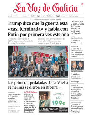 Cover of La Voz de Galicia (Barbanza)