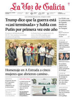 Cover of La Voz de Galicia (Deza)