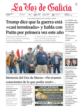 Cover of La Voz de Galicia (Ferrol)