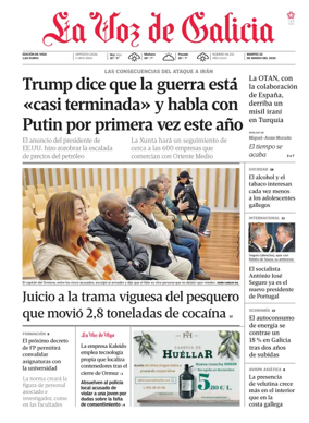 Cover of La Voz de Galicia (Vigo)