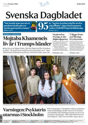 Cover of Svenska Dagbladet