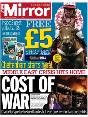 Cover of Daily Mirror