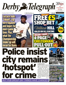 Cover of Derby Telegraph
