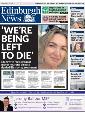 Cover of Edinburgh Evening News