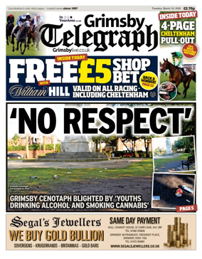 Cover of Grimsby Telegraph