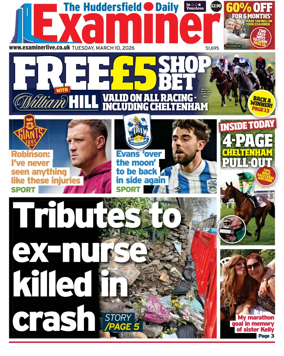 Cover of Huddersfield Daily Examiner