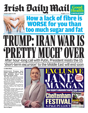 Cover of Irish Daily Mail