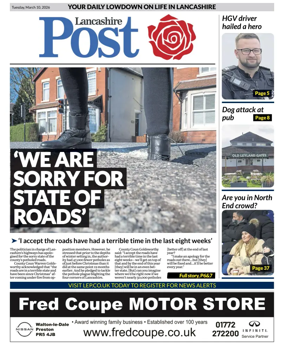Cover of Lancashire Evening Post
