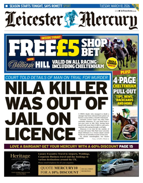 Cover of Leicester Mercury