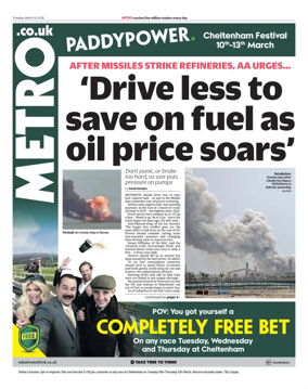 Cover of Metro (UK)