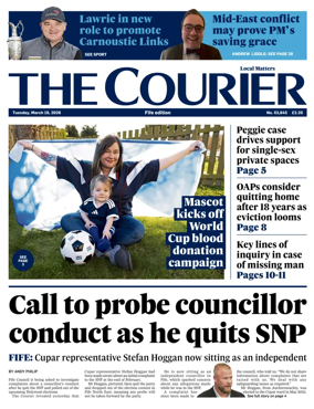 Cover of The Courier & Advertiser (Fife Edition)