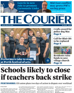 Cover of The Courier & Advertiser (Perth and Perthshire Edition)