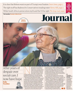Cover of The Guardian e-paper Journal