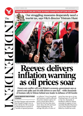 Cover of The Independent