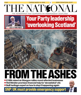 Cover of The National (Scotland)