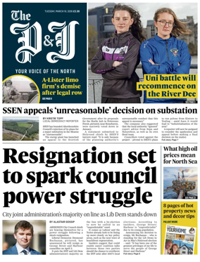 Cover of The Press and Journal (Aberdeen and Aberdeenshire)