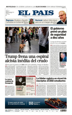 Cover of El Pais (Uruguay)
