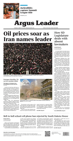 Cover of Argus Leader