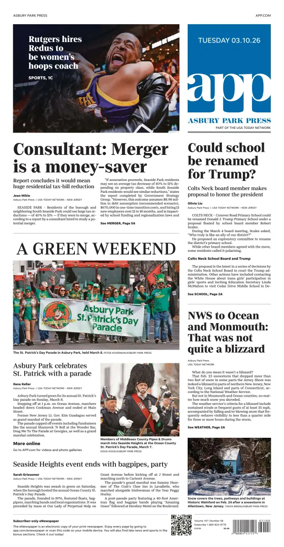 Cover of Asbury Park Press