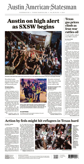Cover of Austin American-Statesman