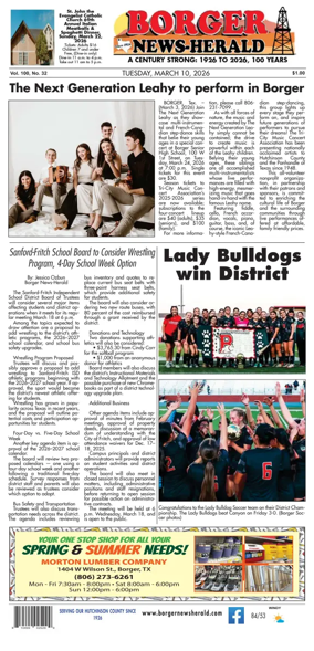 Cover of Borger News-Herald
