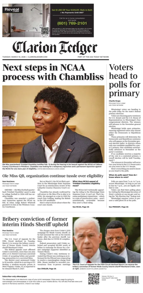 Cover of Clarion Ledger