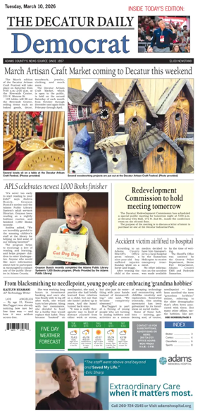 Cover of The Decatur Daily Democrat