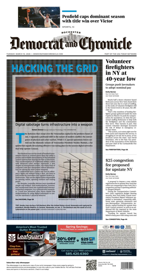 Cover of Democrat and Chronicle