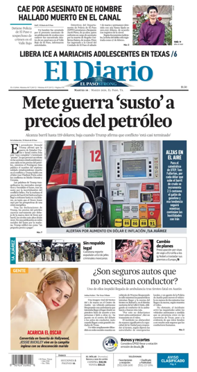 Cover of El Diario de El Paso