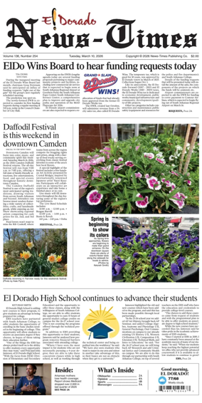 Cover of El Dorado News-Times (VCID - Camden News)