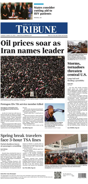 Cover of Great Falls Tribune