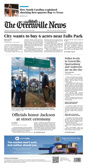 Cover of The Greenville News
