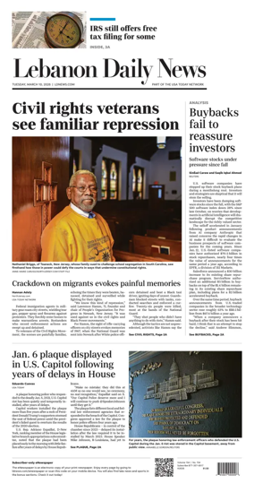 Cover of Lebanon Daily News