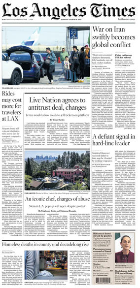 Cover of Los Angeles Times