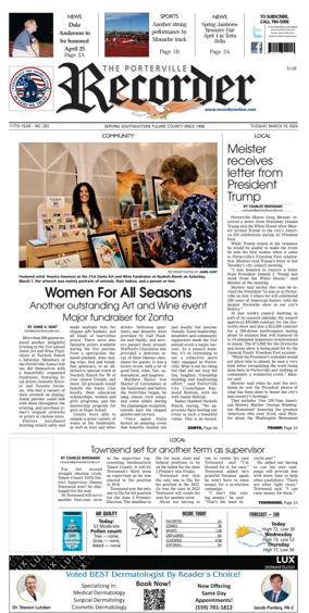 Cover of Porterville Recorder